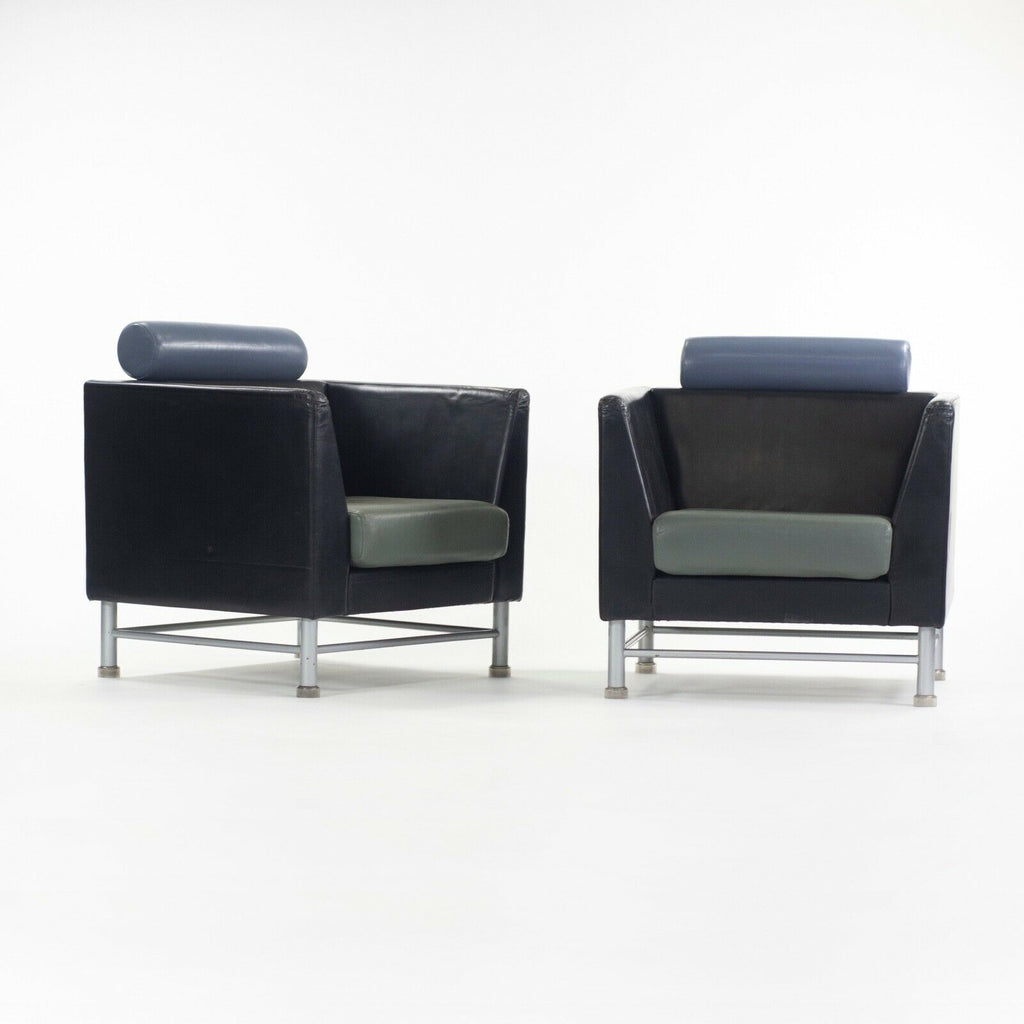Ettore Sottsass Knoll Eastside Lounge Chairs Memphis Italy