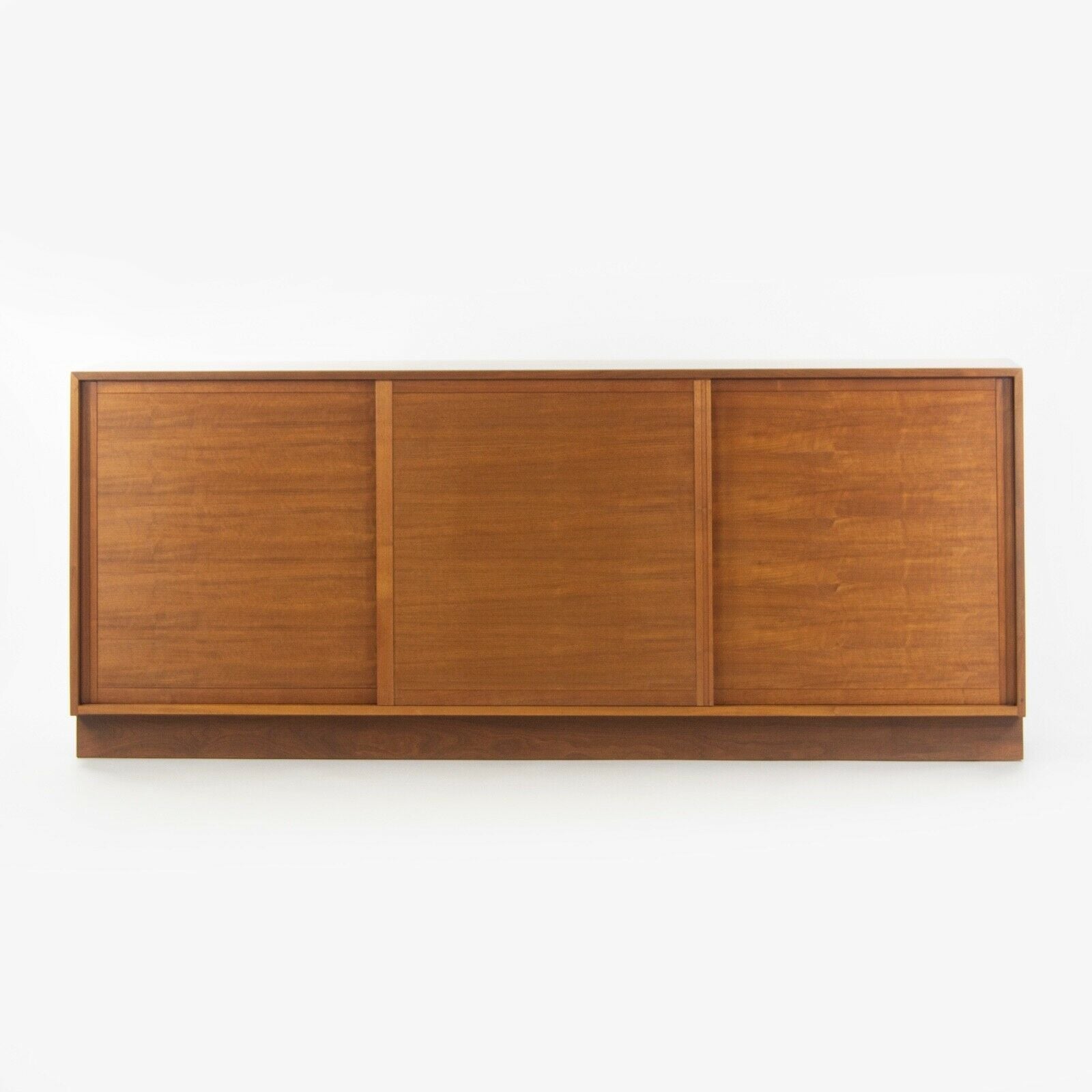 1954 George Nakashima Studio Triple Sliding Door Cabinet Credenza Black Walnut