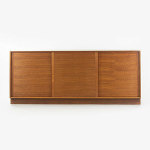 1954 George Nakashima Studio Triple Sliding Door Cabinet Credenza Black Walnut