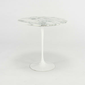 SOLD 2019 Eero Saarinen for Knoll Tulip 20 inch Round Side Table in Satin Arabescato