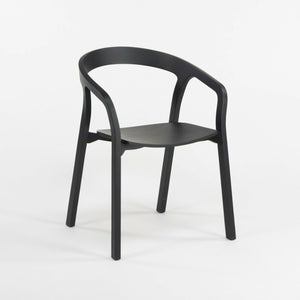 SOLD Pair Nitzan Cohen for Mattiazzi He Said/She Said MC1 Chairs Solid Black Ash Wood