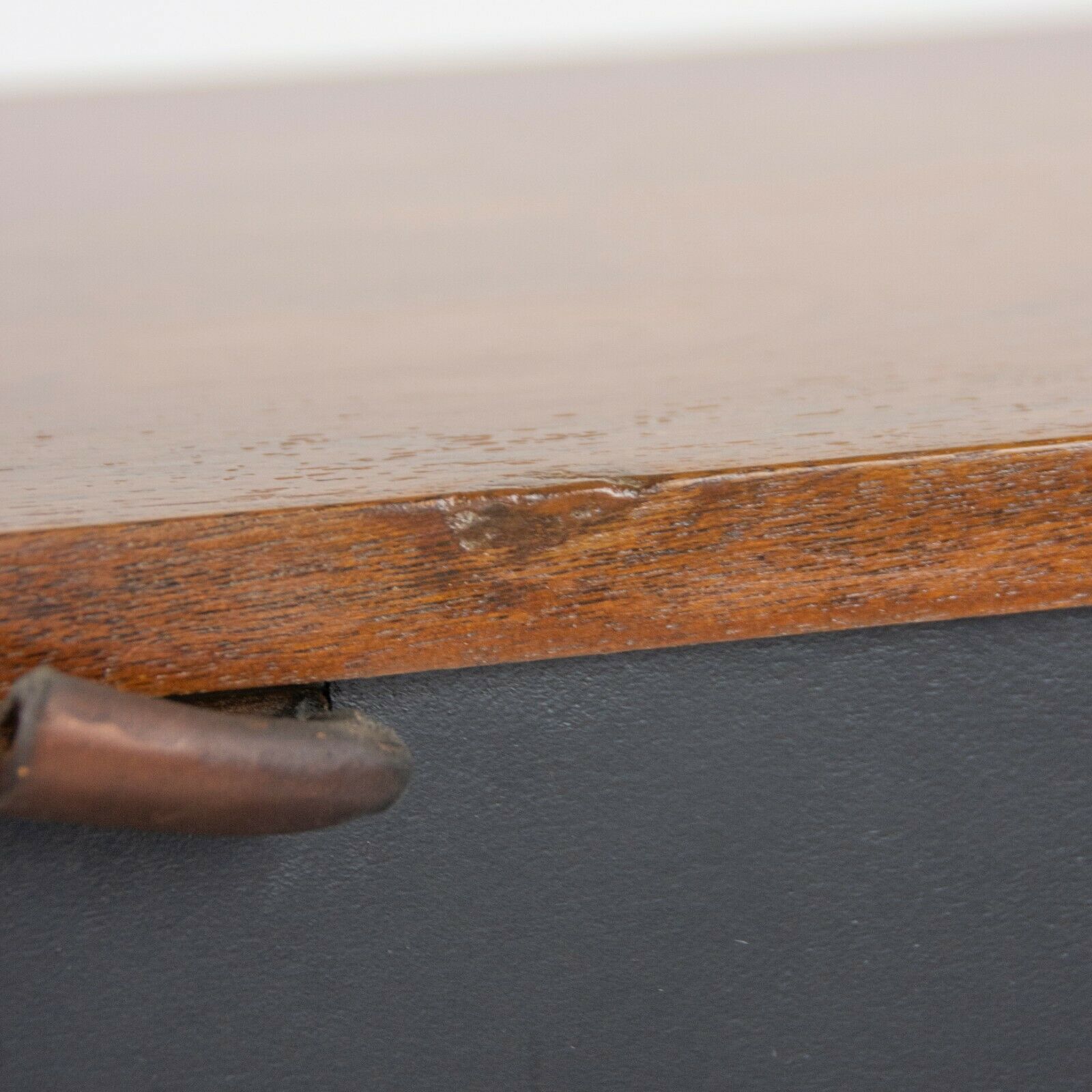 SOLD 1960s Florence Knoll Associates Hanging Wall Cabinet Sideboard Walnut and Black