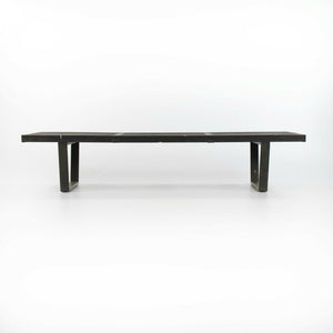 SOLD 1950s George Nelson for Herman Miller Black Ebonized Birch Bench Model 4692 68in