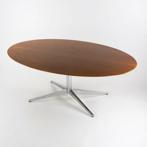 SOLD 1960s Florence Knoll International 78 inch Walnut Dining Table Newly Refinished