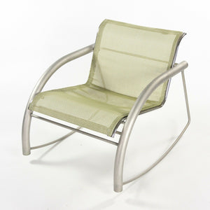 SOLD Prototype Richard Schultz 2002 Collection Stainless Steel & Mesh Rocking Chair