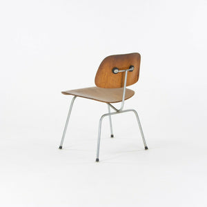 SOLD 1954 (C.) Herman Miller Eames DCM Dining Chair Metal Legs in Walnut Set of Four