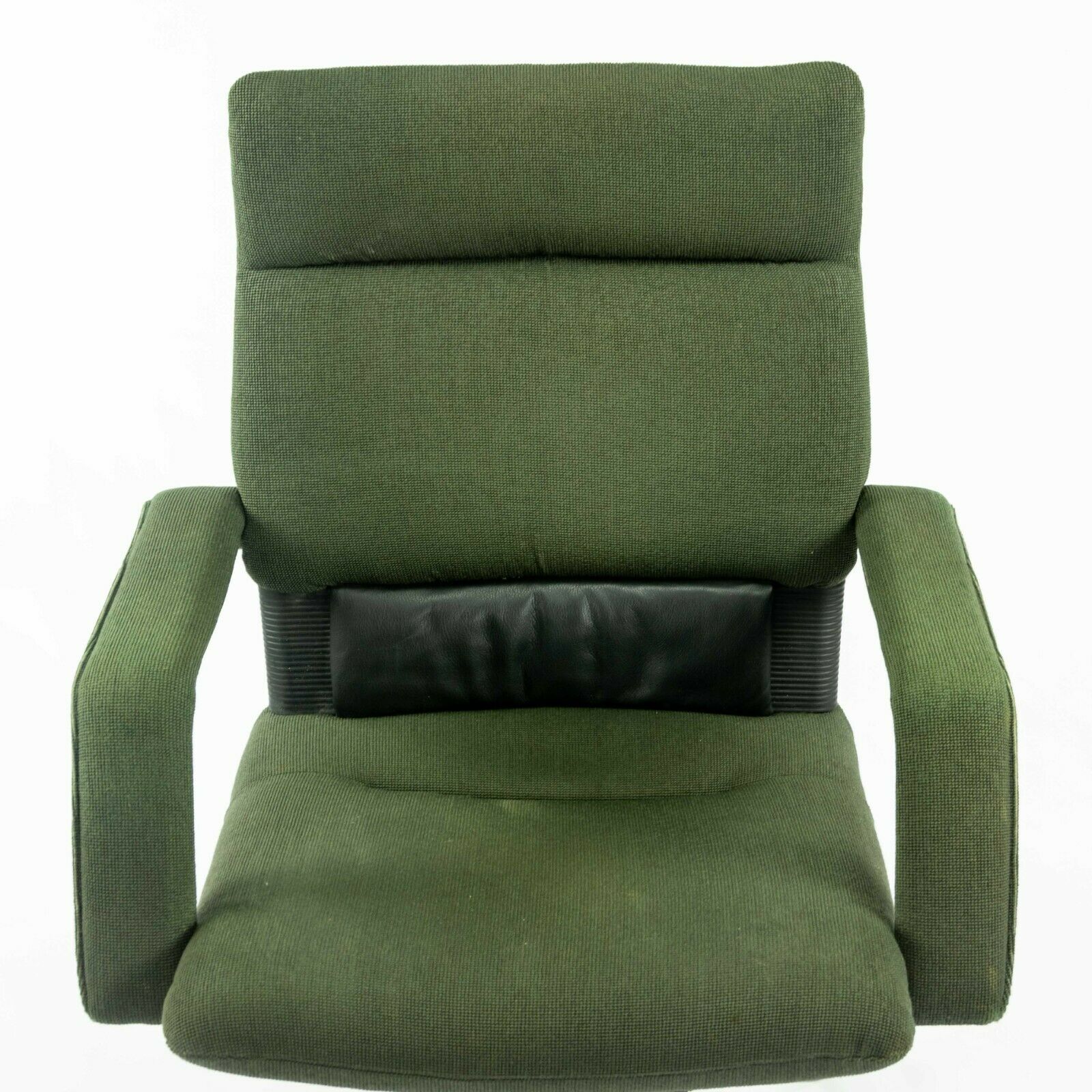 SOLD 1997 Mario Bellini Vitra Figura Post Modern High Back Desk Chair in Green Fabric