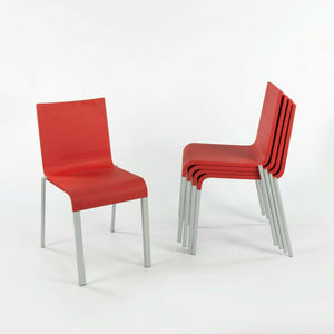 2010s Vitra .03 Stacking Chairs by Maarten Van Severen in Red