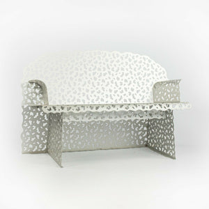 1997 Richard Schultz Topiary Outdoor Bench with Custom Aluminum Finish #2