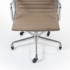 2010s Eames Aluminum Group Executive Chair by Charles and Ray Eames for Herman Miller in Beige Leather