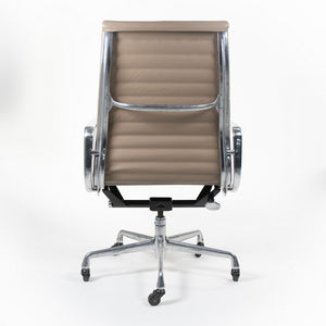 2010s Eames Aluminum Group Executive Chair by Charles and Ray Eames for Herman Miller in Beige Leather