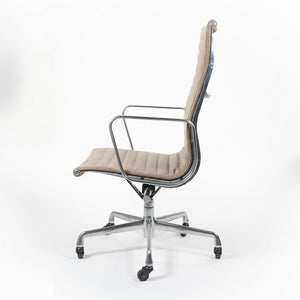 2010s Eames Aluminum Group Executive Chair by Charles and Ray Eames for Herman Miller in Beige Leather