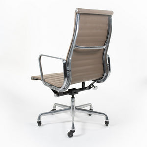 2010s Eames Aluminum Group Executive Chair by Charles and Ray Eames for Herman Miller in Beige Leather