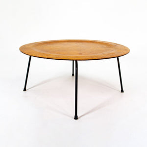 1953 CTM Coffee Table by Charles and Ray Eames for Herman Miller in Ash with Black Base