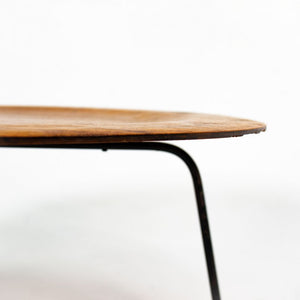 1953 CTM Coffee Table by Charles and Ray Eames for Herman Miller in Ash with Black Base