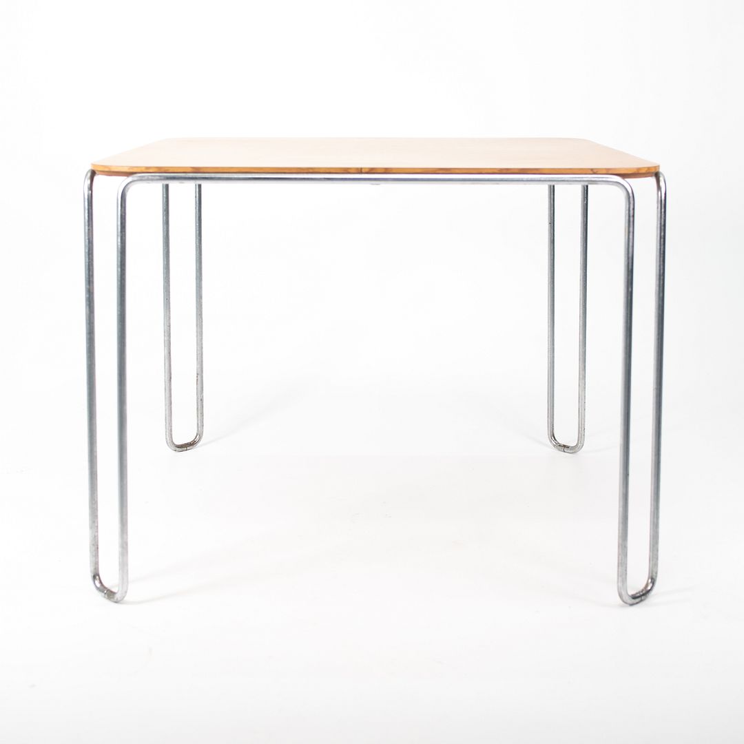 1970s Model B10 Dining Table by Marcel Breuer for General Fireproofing Company in Steel and Laminate