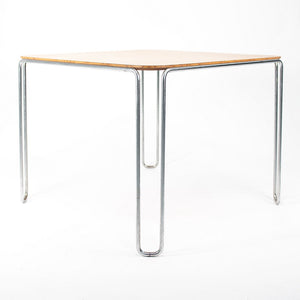 1970s Model B10 Dining Table by Marcel Breuer for General Fireproofing Company in Steel and Laminate