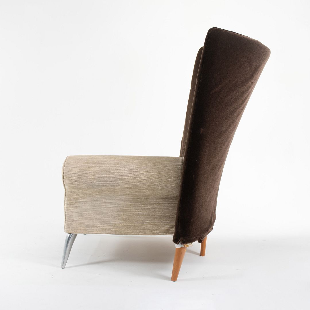 1990s Pair of Royalton Arm Chairs by Philippe Starck for Driade with Fabric Upholstery