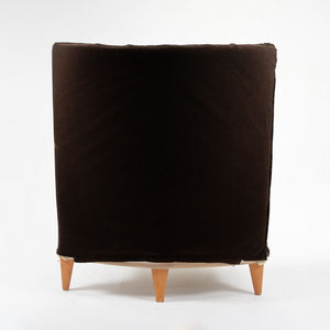 1990s Pair of Royalton Arm Chairs by Philippe Starck for Driade with Fabric Upholstery