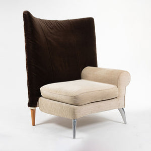 1990s Pair of Royalton Arm Chairs by Philippe Starck for Driade with Fabric Upholstery
