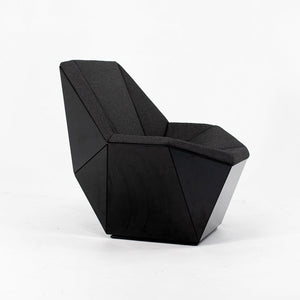 2021 Washington Prism Lounge and Ottoman by David Adjaye for Knoll in Gloss Black