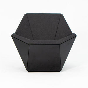 2021 Washington Prism Lounge and Ottoman by David Adjaye for Knoll in Gloss Black