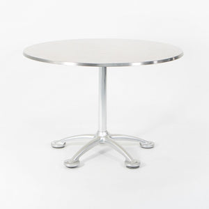 SOLD 2000s Pensi Outdoor Table by Jorge Pensi for Knoll in Aluminum with Stainless Steel Disk Top