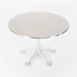 SOLD 2000s Pensi Outdoor Table by Jorge Pensi for Knoll in Aluminum with Stainless Steel Disk Top