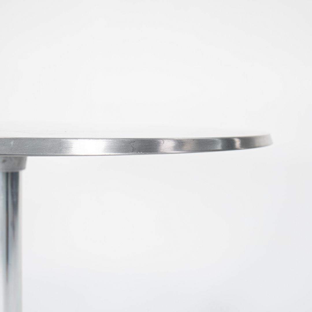 SOLD 2000s Pensi Outdoor Table by Jorge Pensi for Knoll in Aluminum with Stainless Steel Disk Top
