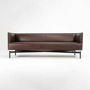 2019 Finale Sofa by Charles Pollock for Bernhardt Design in Brown Leather