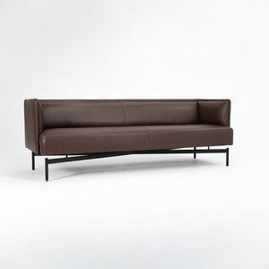 2019 Finale Sofa by Charles Pollock for Bernhardt Design in Brown Leather