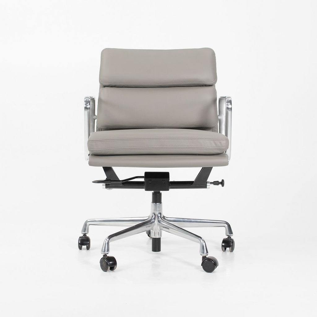 SOLD 2010s Soft Pad Management Chair by Charles and Ray Eames for Herman Miller in Gray Leather