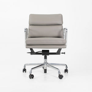 SOLD 2010s Soft Pad Management Chair by Charles and Ray Eames for Herman Miller in Gray Leather