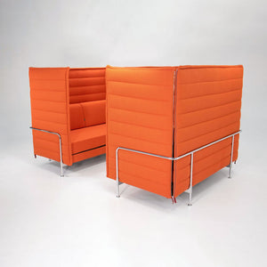 2020 Alcove Sofa by Ronan and Erwan Bouroullec for Vitra in Orange Fabric