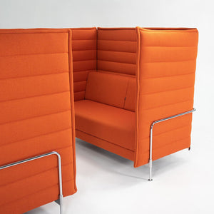 2020 Alcove Sofa by Ronan and Erwan Bouroullec for Vitra in Orange Fabric