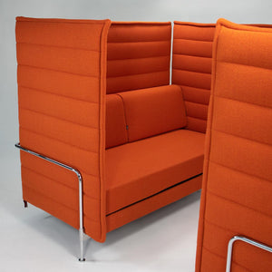 2020 Alcove Sofa by Ronan and Erwan Bouroullec for Vitra in Orange Fabric