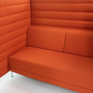 2020 Alcove Sofa by Ronan and Erwan Bouroullec for Vitra in Orange Fabric