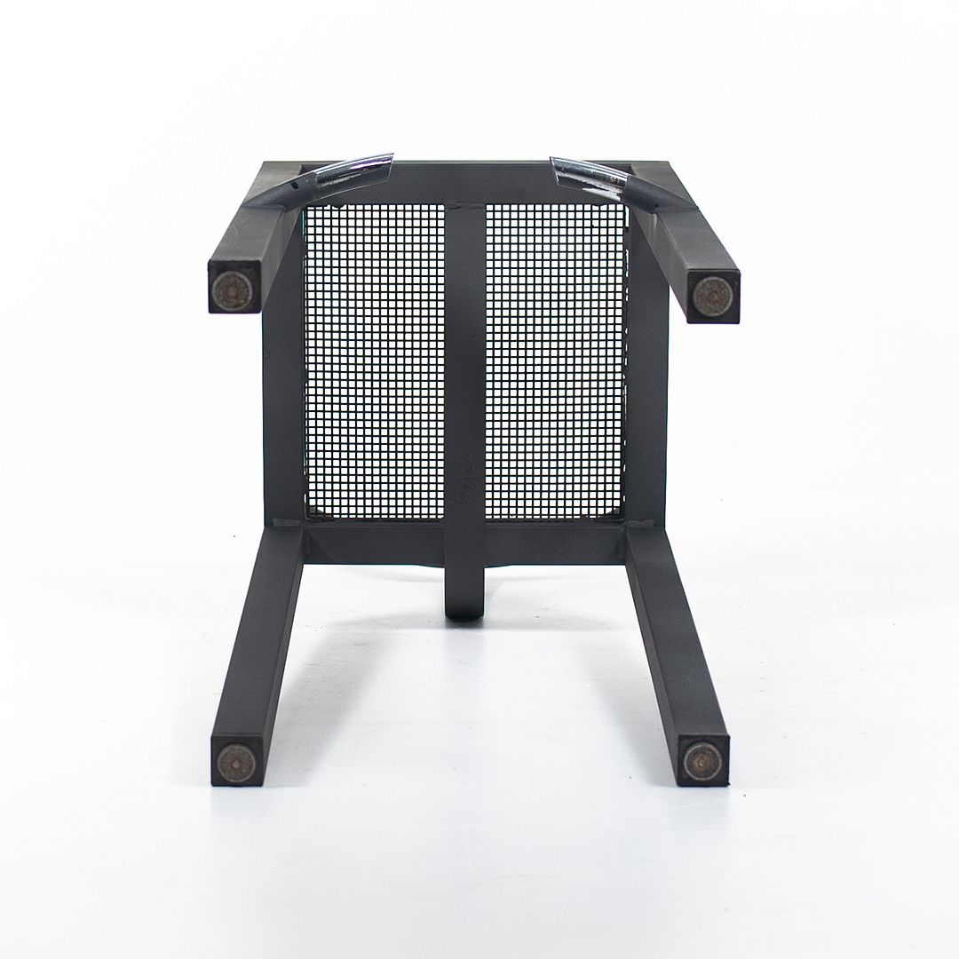 1980s Set of Four Sarapis Bar Stools by Philippe Starck for Driade in Dark Gray Steel