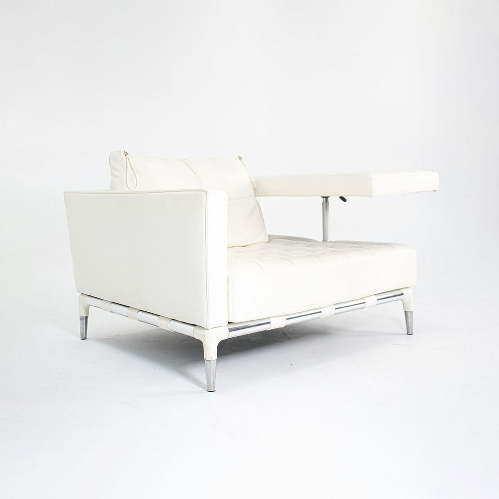SOLD 2010s PRIVÉ Lounge Chair by Philippe Starck for Cassina in White Leather 2x Available
