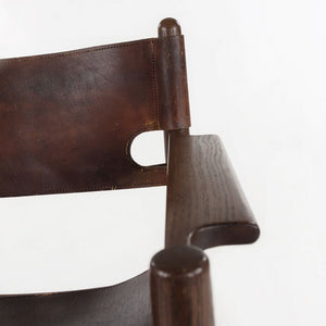 1960s Spanish Dining Chair Model 3238 by Børge Mogensen for CI Designs in Oak and Leather