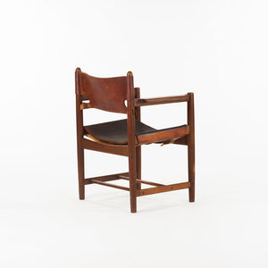 1960s Spanish Dining Chair Model 3238 by Børge Mogensen for CI Designs in Oak and Leather