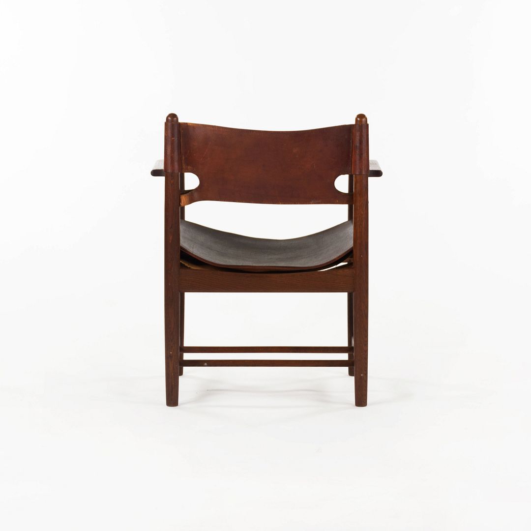 1960s Spanish Dining Chair Model 3238 by Børge Mogensen for CI Designs in Oak and Leather