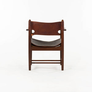 1960s Spanish Dining Chair Model 3238 by Børge Mogensen for CI Designs in Oak and Leather