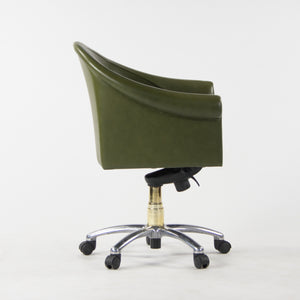 SOLD Poltrona Frau Green Leather Luca Scacchetti Sinan Office Desk Chair Mult Avail