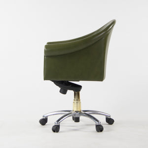 SOLD Poltrona Frau Green Leather Luca Scacchetti Sinan Office Desk Chair Mult Avail