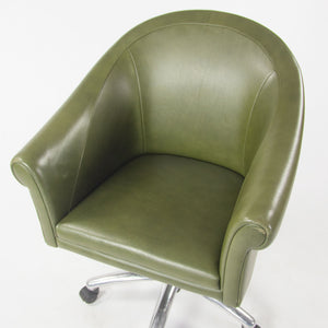 SOLD Poltrona Frau Green Leather Luca Scacchetti Sinan Office Desk Chair Mult Avail
