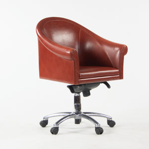 Poltrona Frau Red Leather Luca Scacchetti Sinan Office Desk Chair Multiples Available