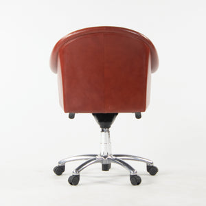 Poltrona Frau Red Leather Luca Scacchetti Sinan Office Desk Chair Multiples Available