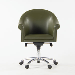 SOLD Poltrona Frau Green Leather Luca Scacchetti Sinan Office Desk Chair Multiples Available