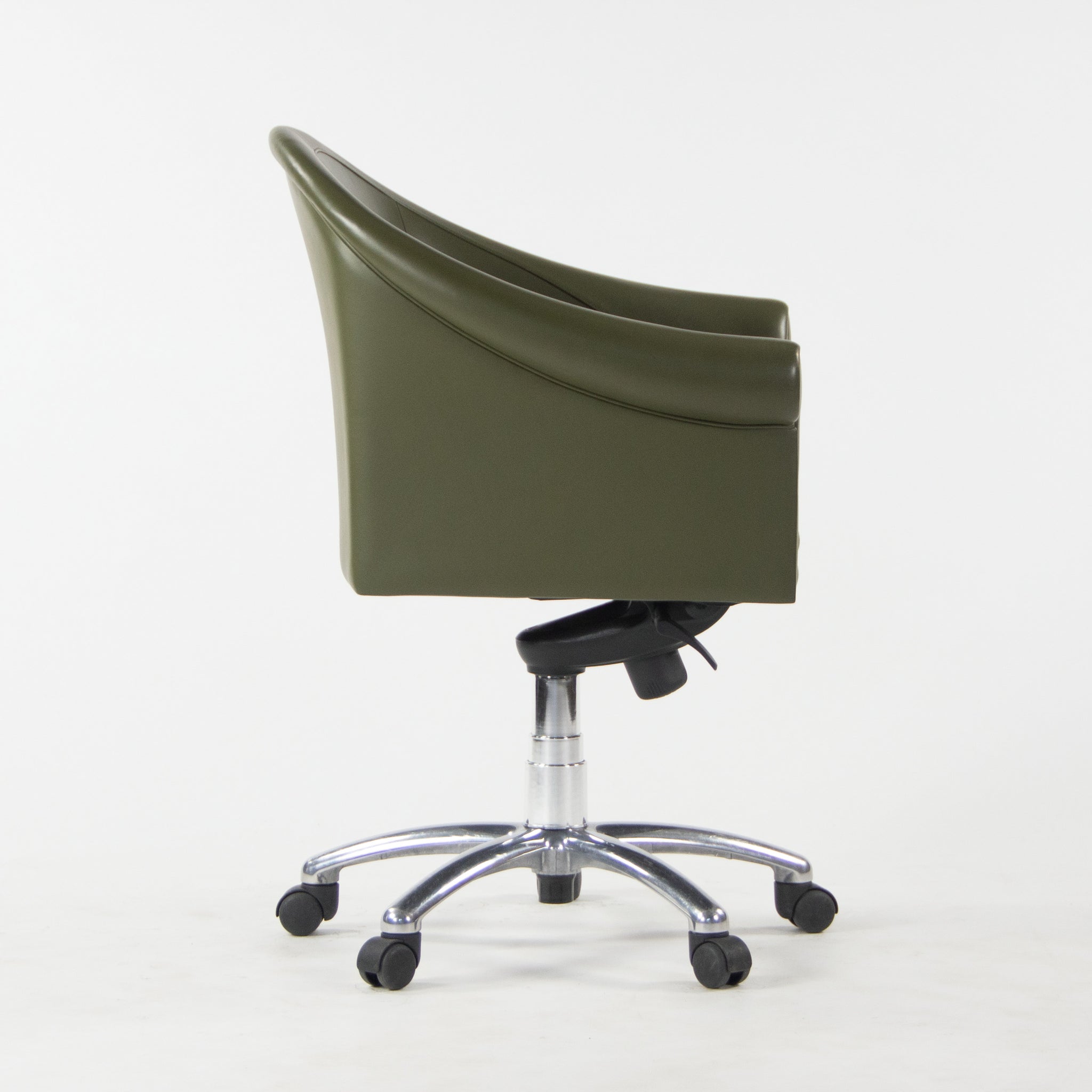 SOLD Poltrona Frau Green Leather Luca Scacchetti Sinan Office Desk Chair Multiples Available